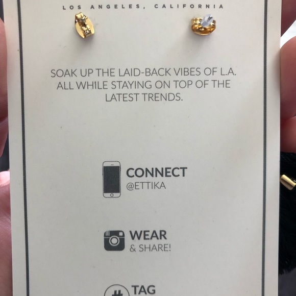 Ettika black tassel earrings. - Picture 4 of 4